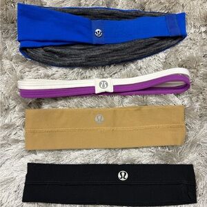 Lululemon Tan and Black Headbands